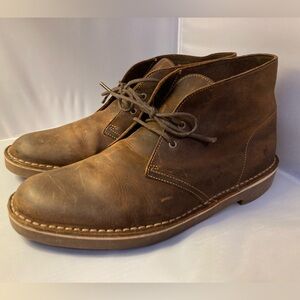 Clarks 15522 men’s leather boots in brown size 10
